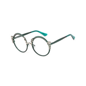 G7-8396 sang trọng NỬA KHUNG acetate + kim loại tinh thể lớn khung quang Chặn ánh sáng máy tính Vòng Kính mắt - Product Image 2