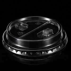 Lạnh uống dùng một lần Pet cup Nắp nửa mở Pet cà phê cup nắp với thẳng uống miệng rơm Miệng - Product Image 4