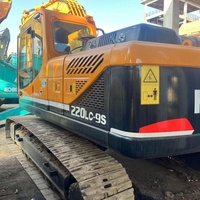 Maquinaria de Construcción de Segunda Mano de China, Bajo Consumo de Combustible, Hyundai 220LC-9s, Excavadora Hidráulica de 22 Toneladas, Motor, Caja de Cambios