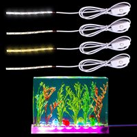Bande lumineuse LED USB 5V avec interrupteur, barre rigide ultra-fine de 4 mm pour tableau d'écriture acrylique DIY, accessoires de base pour veilleuse 3D