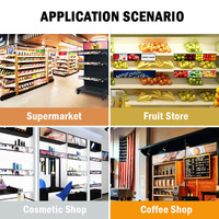 Écran LCD de barre étirée de 28 pouces de qualité supérieure, montage mural, publicité Android pour la publicité sur les étagères des supermarchés, magasin de détail