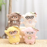 Mini poupée en peluche bouclée M, porte-clés, pendentif, adorable breloque de sac en forme de mouton, petite poupée en peluche, cadeau pour enfants
