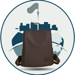 Lightweight Anti-theft PU Oxford Dress <b>Backpack</b> for Women with Zipper Closure Water Resistant <b>Large</b> <b>Capacity</b> Travel <b>Backpack</b> - Product Image 2