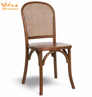 Louis Anna kursi kayu rotan makan furnitur rotan acara kursi pesta pernikahan penggunaan Restoran luar ruangan