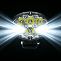 Nouvelle lampe de travail LED Ellipse 6,4 pouces 60W, étanche IP68, 12-48V, 4320lm, lampe auxiliaire de conduite, tout-terrain, voiture, camion, chariot élévateur, machinerie