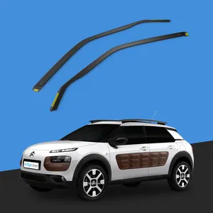Déflecteurs de vent pour Citroën <span class=keywords><strong>C4</strong></span> <span class=keywords><strong>Cactus</strong></span> 2014-2023, SUV 5 portes, protections intégrées, 2 pièces - Product Image 1