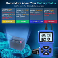 Escáner OBD2 de 12V, nuevo lector de código de vehículo azul V750 OBD II, herramienta de diagnóstico automotriz