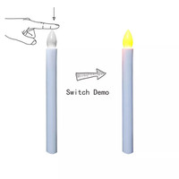 Fournisseur chinois fiable, bougies LED électroniques sans flamme à effet 3D vacillant, fonctionnant avec 2 piles AAA, pour la fête d'Obon