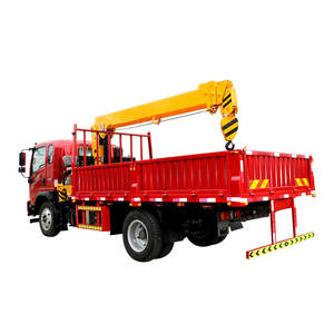 Meilleure grue montée sur camion de Chine avec grue à flèche articulée de 5 tonnes, grue pliante pour camion - Product Image 1