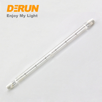 Ampoule halogène à tube long 2000w 254mm en verre de quartz, lampes chauffantes infrarouges, HAL-R7S
