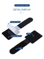 Attaches-câbles adhésifs auto-agrippants 28mm*90mm en gros pour la fixation de câbles et fils sur meubles d'intérieur