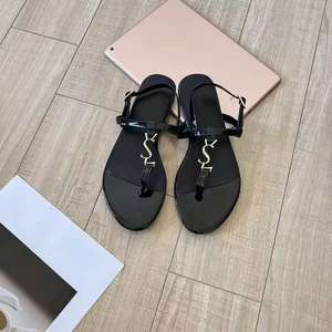 Sandalo con plateau da <span class=keywords><strong>donna</strong></span> 2025 all'ingrosso moda scarpe piatte <span class=keywords><strong>in</strong></span> <span class=keywords><strong>pelle</strong></span> da esterno sandali estivi da <span class=keywords><strong>donna</strong></span> pantofola - Product Image 4