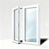 Fenêtre à battant horizontal en alliage d'aluminium moderne haute sécurité avec fonction coupe-vent pour villa