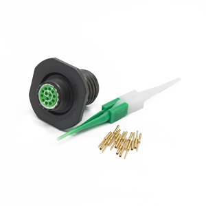 Conector Circular Aeroespacial DIWEI 38999 de 19 Pines DIN para Montaje en Panel Eléctrico, 10A, Cobre, IP68, Fabricado en China - Product Image 1