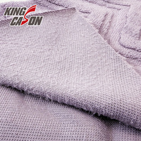 Tissu en velours de jacquard à 3 couches, doux, confortable, écologique, 100% polyester, fabriqué sur mesure par Kingcason, directement de l'usine, pour vêtements