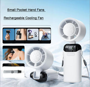 Ventilador Turbo Plegable Recargable al por Mayor con Núcleo de Hielo Semiconductor y Pantalla Digital para Refrigeración Exterior - Product Image 2