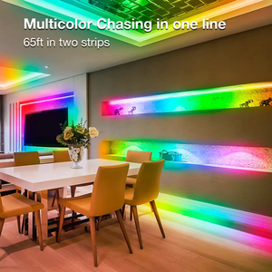 Iluminación LED RGBIC ajustable para decoración de interiores moderna, decoración de pared, tienda, tira de luz, sala de estar - Product Image 2