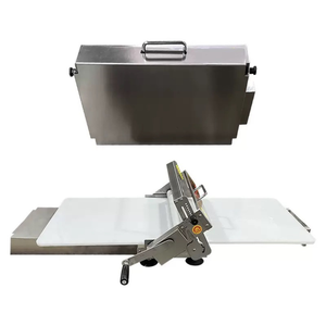Laminoir à pâte commercial manuel pour boulangerie, machine à pâte pour pizza et tarte - Product Image 2
