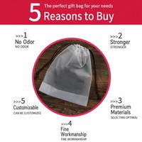 Reusable Travel Shoe Bag Plastic Drawstring Storage Bag Clear Organizer Pouch for Clothes Underwear Digital Accessories Bag
