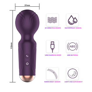 Potente Masajeador Corporal Recargable de 20 Modos, Mini Vibrador de Varita AV para el Punto G, para Mujeres - Product Image 6
