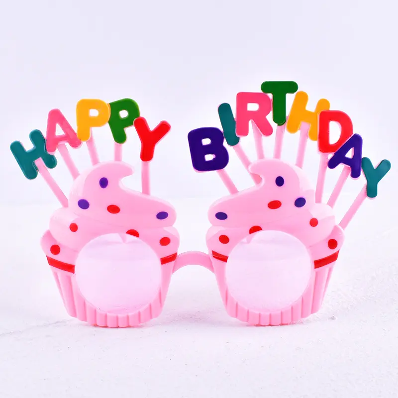 Happy Birthday party korean style funny decoration dress up sunglasses for kids and adults