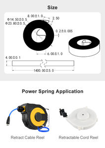 Aangepaste automatische gordelopwinder platte krachtspiraalveer voor veiligheidsgordel - Product Image 3