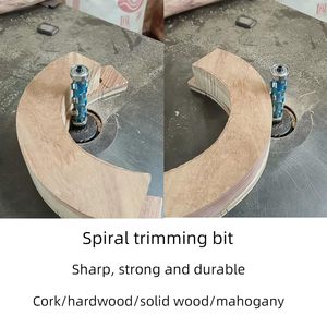 <span class=keywords><strong>Fraise</strong></span> <span class=keywords><strong>à</strong></span> bois en carbure <span class=keywords><strong>à</strong></span> spirale de 1/2 tige, 1-3/4 pouces, 55HRC, pour fraisage, gravure, rabotage, coupe, outil de sculpture - Product Image 6