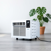 Climatiseur portable mini Airwens 1800 BTU, 280 W, faible consommation, refroidissement, déshumidification, télécommande, utilisation en voiture et en extérieur