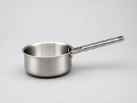 Casserole en acier inoxydable tri-couches avec couvercle en verre, fabrication OEM ODM, pot à lait entièrement plaqué