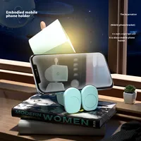 Lampe de chevet magnétique mini robot à piles, lampe de lecture de bureau, lumière d'ambiance, style européen