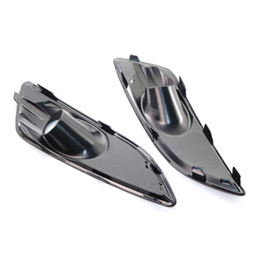 Ford Fiesta Fog Light Bezels D2BZ15266CB Black <b>ABS</b> Clip On 2013-2016 - Product Image 1
