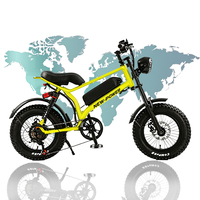 4cm gros pneu vélo électrique 7 vitesses électrique tout-terrain neige vélo batterie au Lithium neige électrique VTT double freins à disque