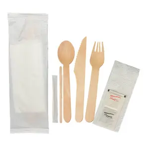 100% Bamboo Utensil Carbonized Forks Green Disposable Cutlery Spoon Biodegradable and Sanitized Heavy Duty Fully Functional