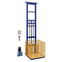 Neuer Jiuxin 500kg 3m Hubhöhe Kleiner Raum Wandmontierter Grubenloser Führungsschienen-Hydraulik-Lastenaufzug China Multi-Industrie Einzelhandel