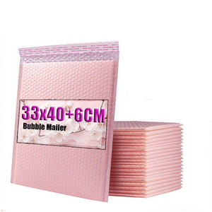 Bolsas de Burbuja Rosas Hechas a Medida, Suministro de Fábrica, Bolsas de Envío para Ropa y Accesorios con Espuma Gruesa - Product Image 1