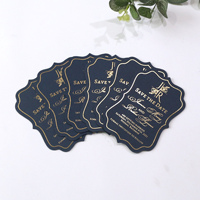 Aimant de réfrigérateur personnalisé découpé sur mesure « Save the Date » avec dorure à chaud, carte magnétique personnalisée pour mariage, souvenir de mariage, cadeau.