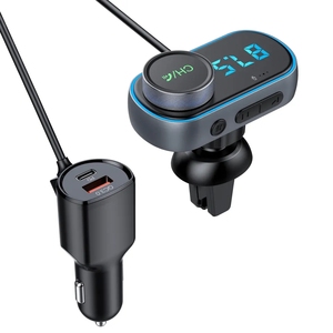 Adaptateur émetteur <span class=keywords><strong>FM</strong></span> <span class=keywords><strong>Bluetooth</strong></span> pour voiture, radio de voiture <span class=keywords><strong>Bluetooth</strong></span> mains libres, charge rapide PD30W QC3.0, réduction du bruit - Product Image 4