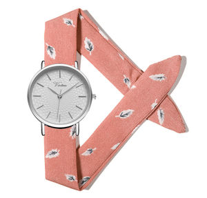 Women's Fashion Style Dress <strong>Watch</strong> Latest Design <strong>Interchangeable</strong> Summer Fabric <strong>Strap</strong> Replacement Bands Birthday Gift <strong>Set</strong> Relojes - Product Image 1