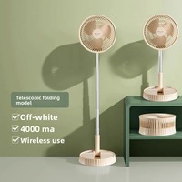 Pendingin udara Mini lipat portabel 2000 MAh terlaris dengan fungsi pengisian USB, kipas listrik untuk sirkulasi udara