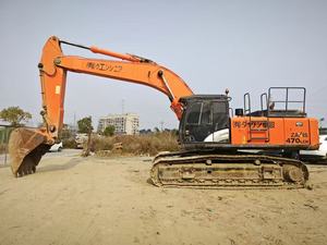 Excavadora Usada Hitachi Zaxis 470LCH con Motor Cummins, 45 Toneladas, Naranja, Montada sobre Orugas, Equipo de Construcción - Product Image 4
