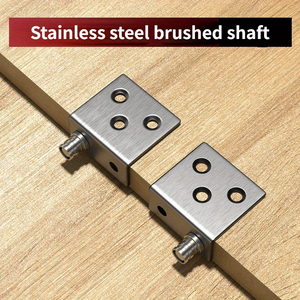 Ct góc mã phía dưới pivot cửa tủ Bản lề cửa gỗ bản lề ẩn lỗ miễn phí góc tủ sắt cửa góc mã - Product Image 4