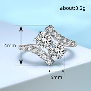 Anello Geometrico Elegante Regolabile, Design Minimalista, Gioielli da Donna alla Moda, per Uso Quotidiano, Regalo Chic - Product Image 3