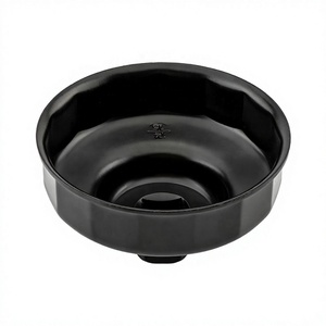 Llave para Filtro de Aceite Tipo Copa HANDYPRO (74 X 14F) de Acero al Carbono Negro, Herramientas para Vehículos, Reparación de Automóviles - Product Image 1