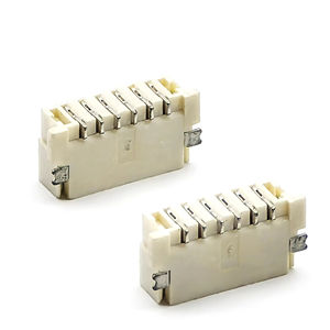 ขั้วต่อพินเฮดเดอร์ไนลอนแบบแนวนอน SHJ1.0 มม. สำหรับเวเฟอร์ SMT ชนิด DIN 3711K 6 ขา สำหรับ PCB - Product Image 1