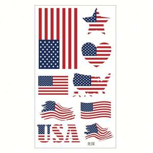 Tatouages temporaires Coupe du Monde de Football 2026 en gros - Autocollants visage drapeaux USA Canada Mexique en vrac pour les fans de sport, fournitures pour le jour du match - Product Image 6