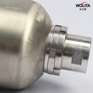 Accumulateur de pression en acier inoxydable Wollit 304, réservoir d'azote hydraulique type airbag 1031,5 Psi - Product Image 2