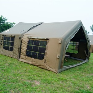 Tente gonflable Leader 9+9 m² 360x500x235 cm, installation rapide, camping en plein air, 6-8 personnes, toutes saisons, résistante aux intempéries - Product Image 1