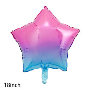 Globos de Aluminio con Forma de Corazón y Estrella, 18 Pulgadas, Color Arcoíris Degradado, Decoraciones de Cumpleaños y Bodas, Día DE LA Madre y Pascua - Product Image 5