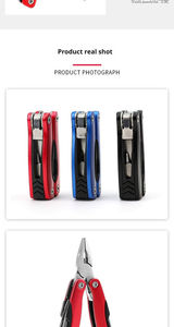<b>Multi</b> <b>Tool</b> <b>Multi</b> Functional <b>Pliers</b> With Slide Switch Knife Screwdriver Stainless Steel Folding <b>Pliers</b> - Product Image 6
