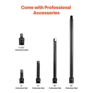 DB vente en gros 43 pièces 1/2 pouces jeu de douilles d'entraînement 6 points douilles à chocs assortiment Standard accessoire de pièces de véhicule robuste - Product Image 4